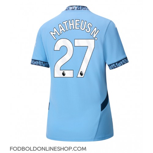 Manchester City Matheus Nunes #27 Hjemmebanetrøje Dame 2024-25 Kortærmet